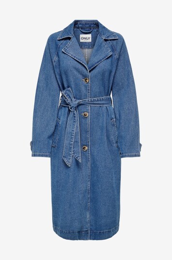 Only Dongerijakke onlMalou Belted Trench Dnm Blå
