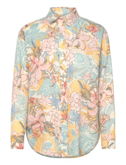 Lauren Ralph Lauren Tissue Linen Wvn Shirt Blue S