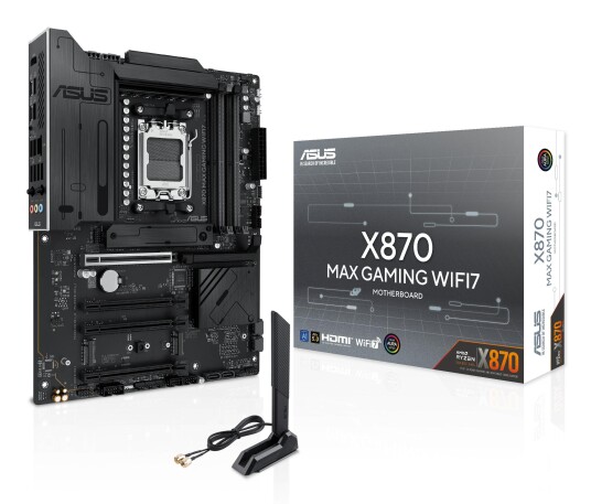 ASUS X870 MAX Gaming Hovedkort med Wi-Fi 7, AM5 Socket og DDR5 ASUS X870 MAX Gaming Hovedkort med Wi-Fi 7, AM5 Socket og DDR5