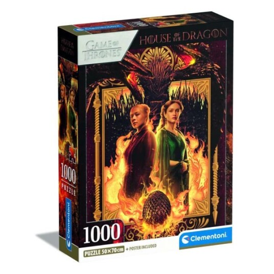 Clementoni Puslespill 1000 Brikker House Of The Dragon: Rhaenyra