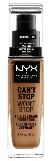 NYX Can't Stop Won't Stop Foundation Neutral Tan 30 ml Foundation