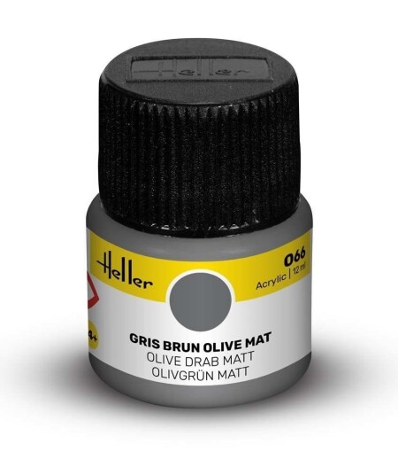 Heller Akryl No 66 Olive Drab - Matt 12ml