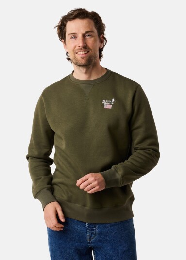Rs Polo Rs Polo Crew Olive Green M Sweatshirts