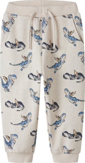 Name It Joggebukser NmmKasse Peyote Melange Name It 5 år 110 Joggebukse Beige Blå