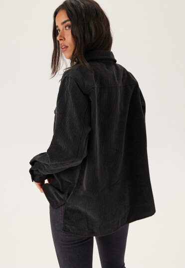 Pieces Pceffi Ls Corduroy Shirt Wvn Noos Bc Black M