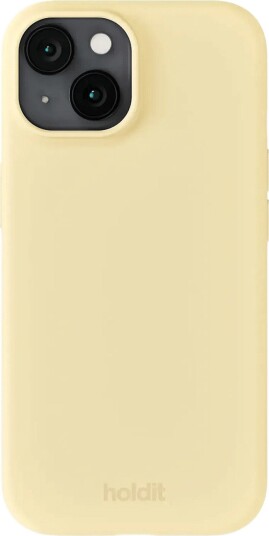 Holdit Silicone Case iPhone 15 BUTTER YELLOW