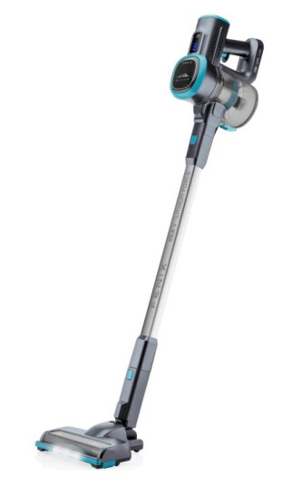 Eta Fenix 1233 90000  Støvsuger  Pinne/Håndholdt 2 I 1  Uten Pose  Uten Kabel  Gray/Blue  1 Batteri Inkludert Lader