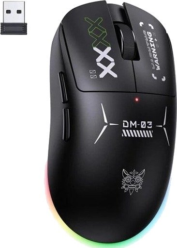ONIKUMA DM03 RGB Gaming Mouse Svart 2.4G + Bluetooth