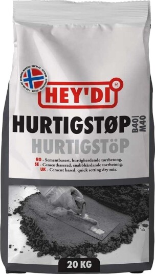 Heydi Hurtigstøp 20kg Heydi Hurtigstøp 20kg