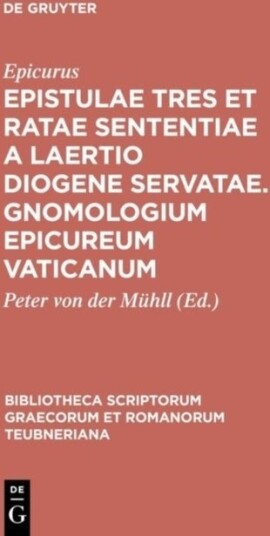 Epistulae Tres Et Ratae Sente Pb