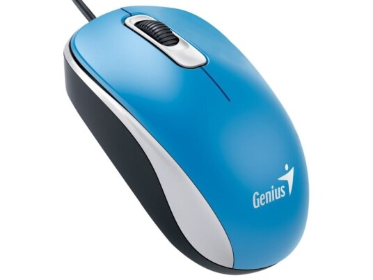 Genius Computer Technology Dx-110, Ambidekstriøs, Optisk, Usb Type-A, 1000 Dpi, Blå