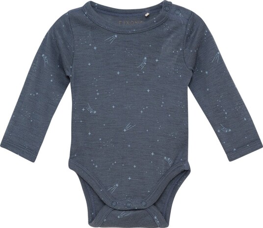 Fixoni Body I/e - Ull - Grisaille - Fixoni - 44 - Langermet Body Blå Marineblå