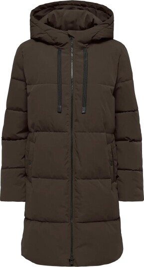 JDY Jdyblair Long Hood Puffer Otw Sij Noos Brown XXL