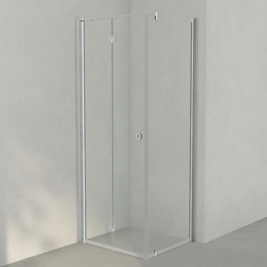 INR Iconic Nordic Rooms Dusjhjørne Linc 13 Flex Original Matt Aluminium / 80x70cm Venstre Hengslet