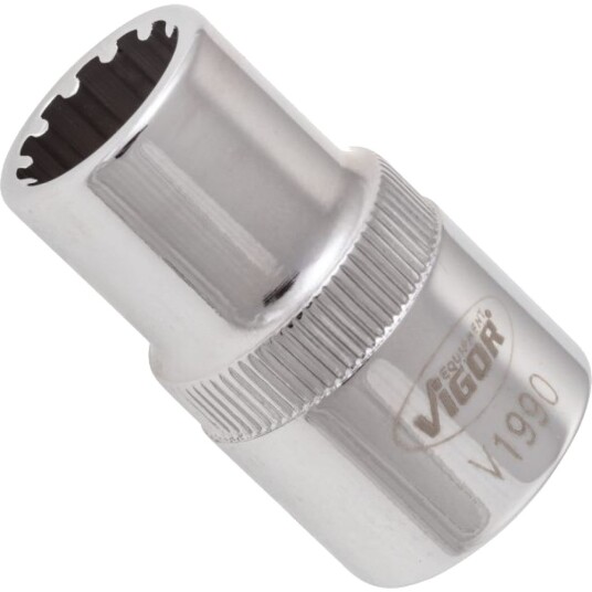 Vigor V1990, Sokkel, 1/2", Metrisk, 1 Hoved(Er), 12 Mm, 38,1 Mm Vigor V1990, Sokkel, 1/2", Metrisk, 1 Hoved(Er), 12 Mm, 38,1 Mm
