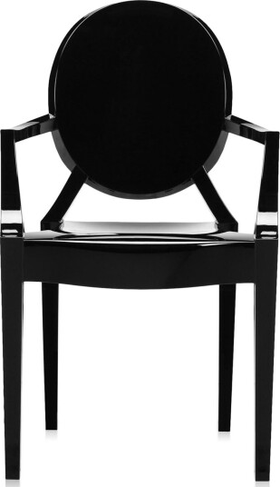 Kartell Louis Ghost Spisestol Blank Sort Kartell Louis Ghost Spisestol Blank Sort