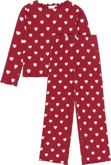 The New Tnholiday Red Heart Rib Night Set RIO RED AOP TN 134/140 The New Tnholiday Red Heart Rib Night Set RIO RED AOP TN 134/140