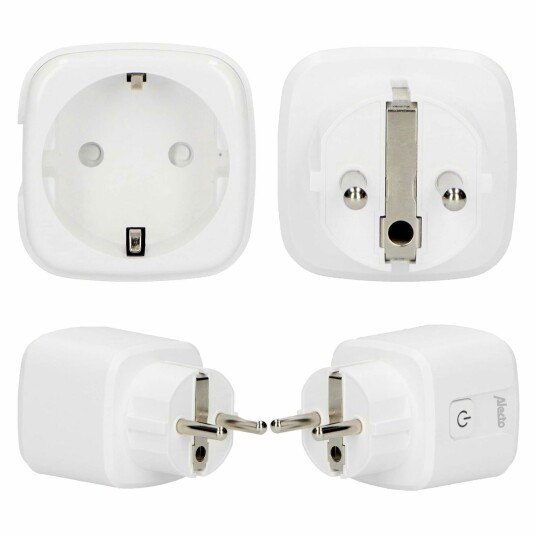 Alecto Smart Wi Fi plugg 16A med energimåler 3 pk Alecto Smart Wi Fi plugg 16A med energimåler 3 pk