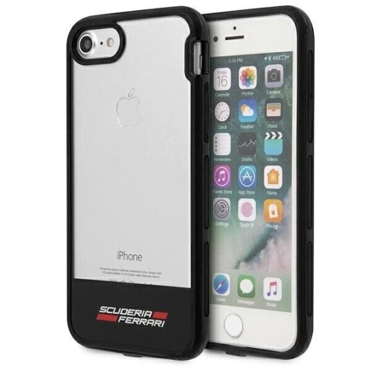 Ferrari Hardcase Fehcp7bisbk Iphone 7/8 /Se 2020 / Se 2022 Transparent Juodas