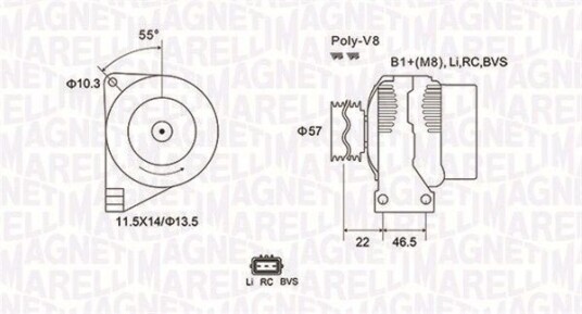 Dynamo MAGNETI MARELLI 063731958010