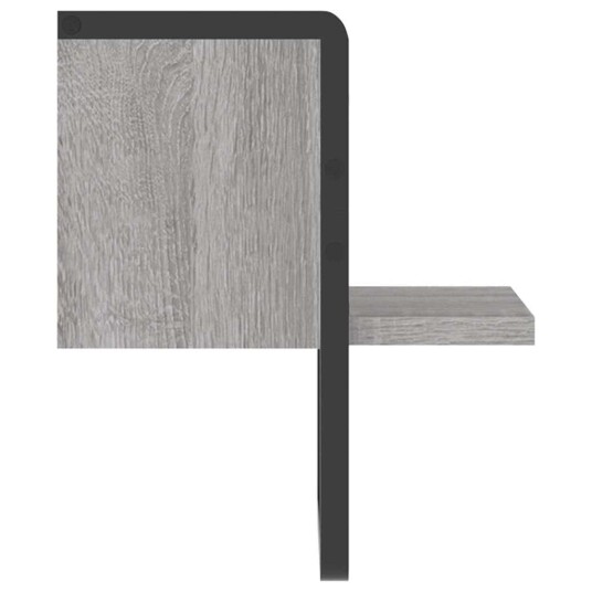 Vegghylle med stang sonoma eik 20x25x30 cm 8721012046108 Vegghylle med stang sonoma eik 20x25x30 cm 8721012046108