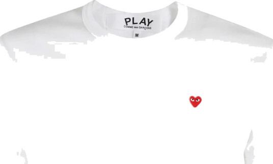 Comme des Garçons Play Herre Topper Hvit L,