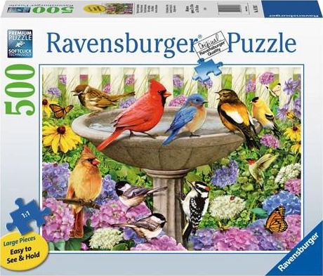 Ravensburger Puslespill 500 Brikker Ved Fuglebadet