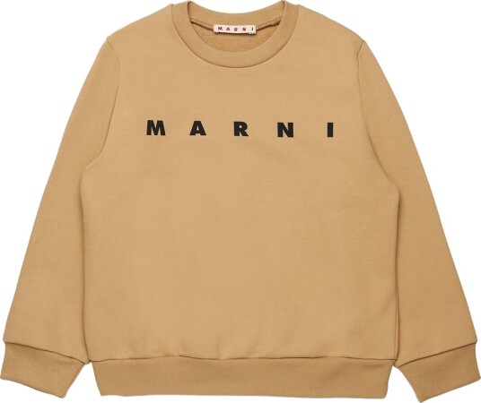 Marni Collegegenser Papp Beige m. Logo Marni 12 år 152 Collegegenser Brun