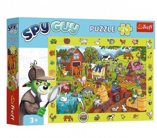 Trefl Puslespill 24 Brikker Observation Spy Guy Farm