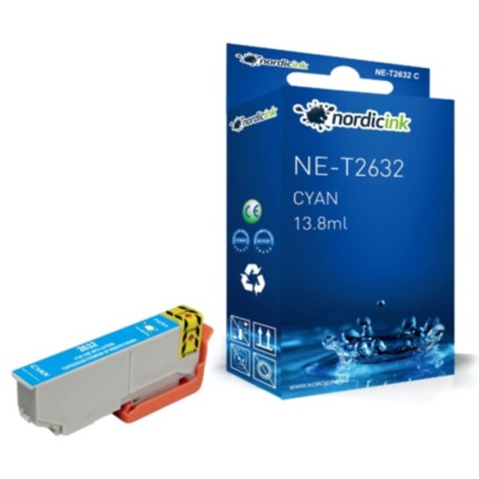 Nordicink cyan Blekkpatron XL - 700 sider NE-T2632XLC