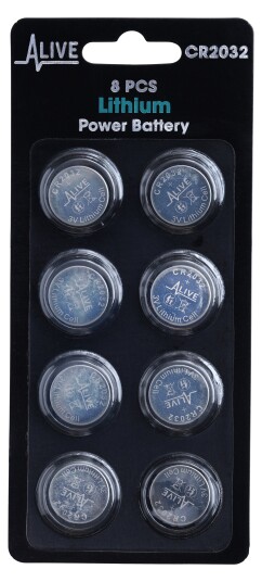 BATTERI ALIVE CR2032 8-PAK