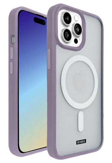 BY KRIS IPHONE 15 PRO MAX DEKSEL MAGSAFE, LILLA