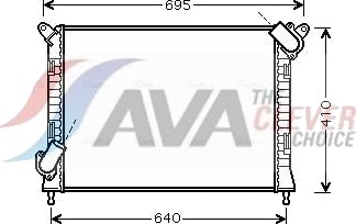 AVA COOLING SYSTEMS BWA2307 Radiator motorkjøling