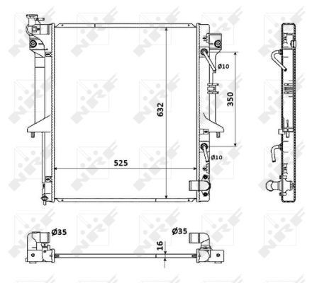 Radiator NRF 53909 Radiator NRF 53909