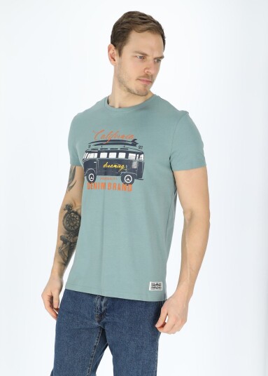 Denim Factory Surfer Van Tee Sage Green 2xl T-Shirts