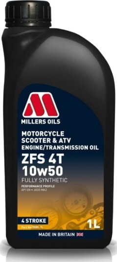 Motorsykkel motorolje MILLERS ZFS 4T 10W50 1L
