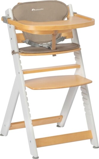 Bebeconfort TIMBA stol med pute Lyst tre/beige