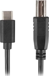Lanberg Usb-Kabel Usb-C Hann Til Usb-Type B Hann Usb 2.0 3 M Svart