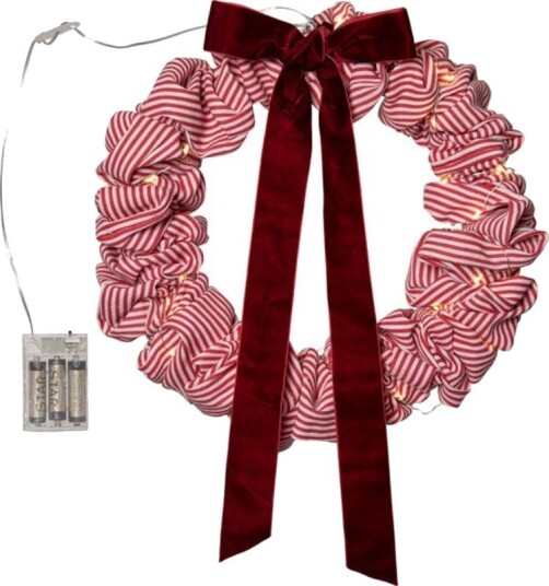 Star Trading Molly krans med stoffstrimler 35 cm