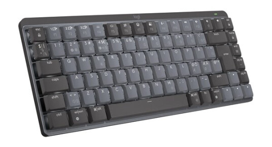 Logitech MX Mechanical Mini Trådløs Tastatur med Tactile Switch og Bakbelysning Grafitt QWERTY US International