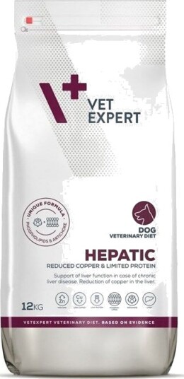 Vetexpert Veterinary Vet Expert Diet Hepatic Dog Tørrfôr Til Hund 12 kg
