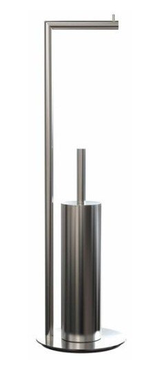 Frost Nova2 Toalettpapir holder m/Toalettbørste, Rustfritt stål Frost Nova2 Toalettpapir holder m/Toalettbørste, Rustfritt stål