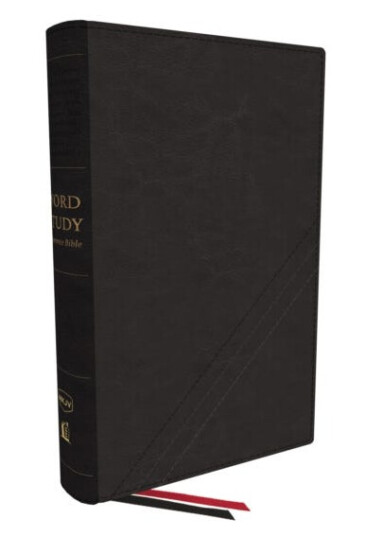 NKJV, Word Study Reference Bible, Bonded Leather, Black, Red Letter, Comfort Print 2,000 Keywords that Unlock the Meaning of the Bible