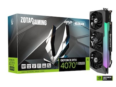 ZOTAC GAMING GeForce RTX 4070 Ti SUPER AMP Holo - Grafikkort