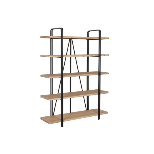 Hyller Home ESPRIT Svart Tre Metall 119,5 x 35,5 x 155 cm