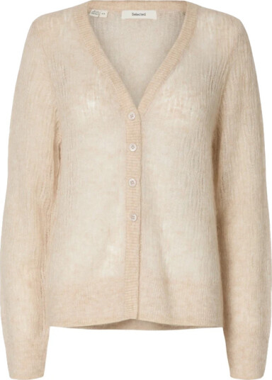 Selected Femme Dame Strikkevarer Beige M,