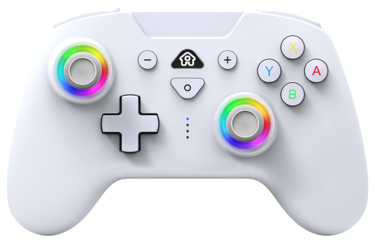 Subsonic Wireless Led Controller White   Nintendo Switch