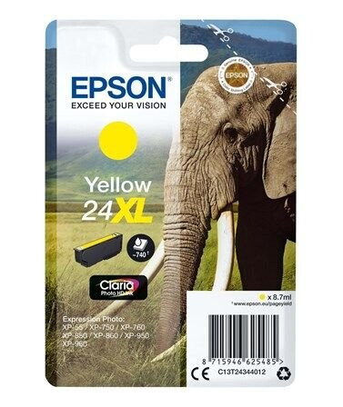 Epson 24XL - Blekkpatron Yellow Epson 24XL - Blekkpatron Yellow