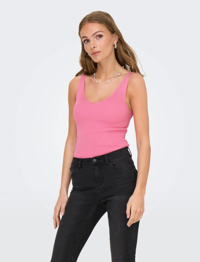 JDY Jdynanna S/L Top Knt Noos - Pink - XL