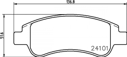 Bremseklosser HELLA 8DB 355 011-521
